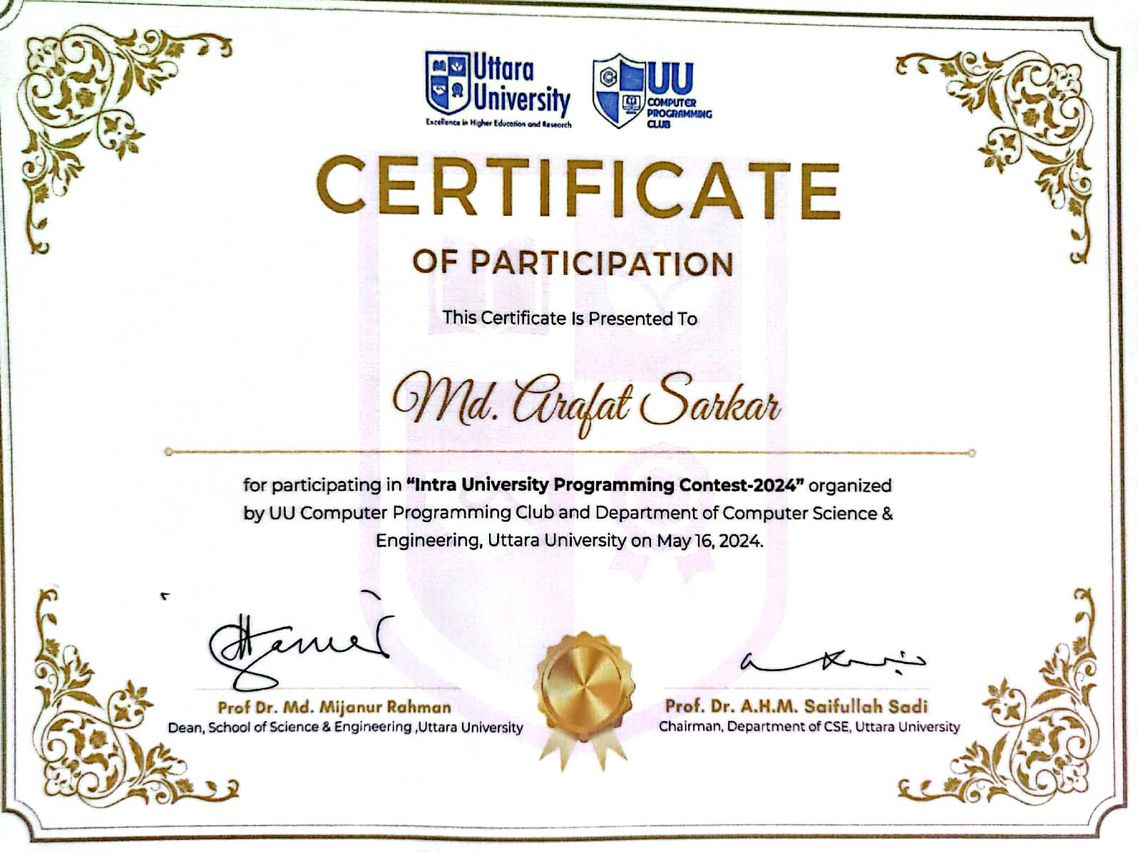 Intra-University Programming Contest 2024